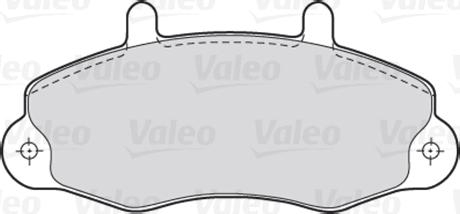 Valeo 670003 - Комплект спирачно феродо, дискови спирачки vvparts.bg