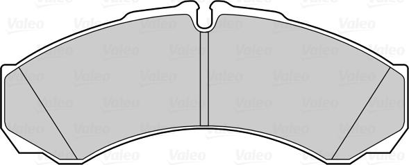 Valeo 301029 - Комплект спирачно феродо, дискови спирачки vvparts.bg