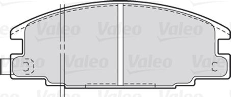 Valeo 301020 - Комплект спирачно феродо, дискови спирачки vvparts.bg