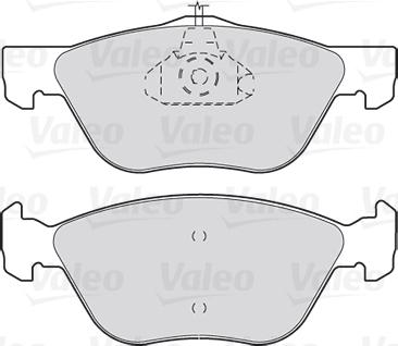 Valeo 301023 - Комплект спирачно феродо, дискови спирачки vvparts.bg