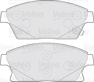 Valeo 301070 - Комплект спирачно феродо, дискови спирачки vvparts.bg