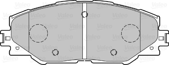 Valeo 670027 - Комплект спирачно феродо, дискови спирачки vvparts.bg