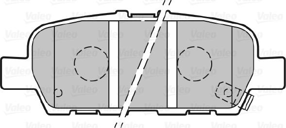 Valeo 301148 - Комплект спирачно феродо, дискови спирачки vvparts.bg