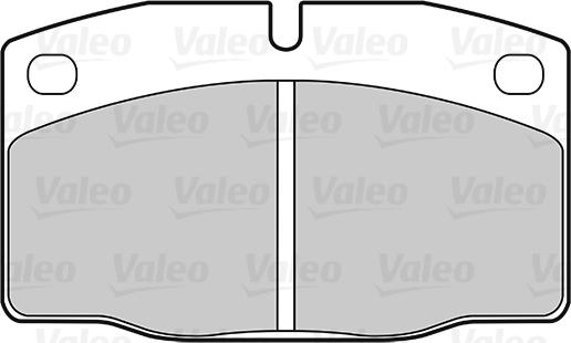 Valeo 301182 - Комплект спирачно феродо, дискови спирачки vvparts.bg