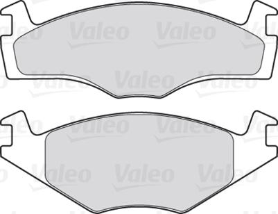 Valeo 301124 - Комплект спирачно феродо, дискови спирачки vvparts.bg