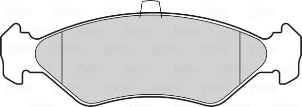 Valeo 301171 - Комплект спирачно феродо, дискови спирачки vvparts.bg