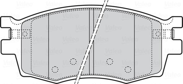 Valeo 301868 - Комплект спирачно феродо, дискови спирачки vvparts.bg