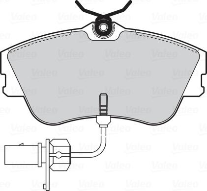 Valeo 301814 - Комплект спирачно феродо, дискови спирачки vvparts.bg