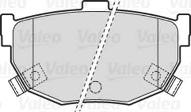 Valeo 301817 - Комплект спирачно феродо, дискови спирачки vvparts.bg