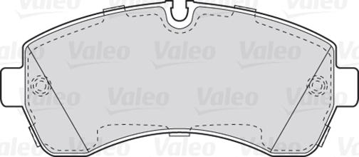 Valeo 301881 - Комплект спирачно феродо, дискови спирачки vvparts.bg