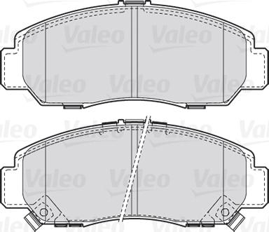 Valeo 301887 - Комплект спирачно феродо, дискови спирачки vvparts.bg