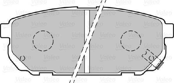 Valeo 301823 - Комплект спирачно феродо, дискови спирачки vvparts.bg