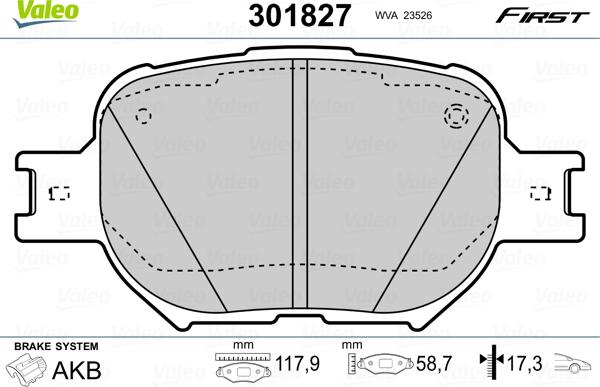 Unipart GBP1309AF - Комплект спирачно феродо, дискови спирачки vvparts.bg