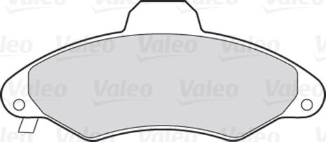 Valeo 301399 - Комплект спирачно феродо, дискови спирачки vvparts.bg