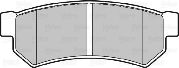 Valeo 670343 - Комплект спирачно феродо, дискови спирачки vvparts.bg