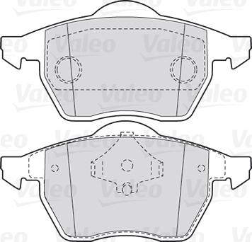 Valeo 301355 - Комплект спирачно феродо, дискови спирачки vvparts.bg