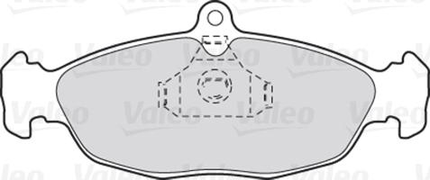 Valeo 301356 - Комплект спирачно феродо, дискови спирачки vvparts.bg