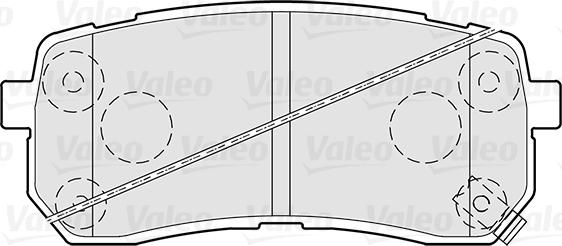 Valeo 301308 - Комплект спирачно феродо, дискови спирачки vvparts.bg