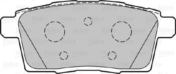 Valeo 301336 - Комплект спирачно феродо, дискови спирачки vvparts.bg