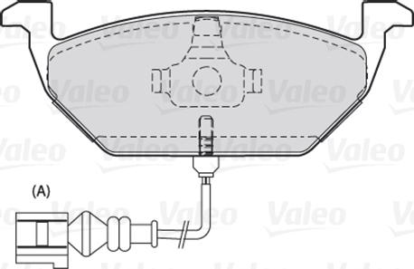 Valeo 301332 - Комплект спирачно феродо, дискови спирачки vvparts.bg