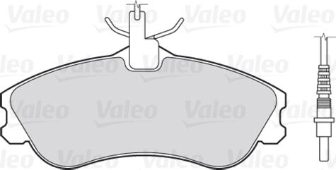 Valeo 670326 - Комплект спирачно феродо, дискови спирачки vvparts.bg