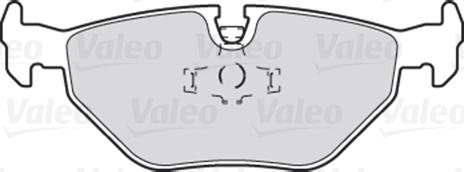 Valeo 301259 - Комплект спирачно феродо, дискови спирачки vvparts.bg