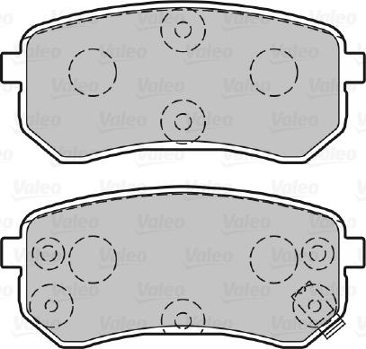 Valeo 301706 - Комплект спирачно феродо, дискови спирачки vvparts.bg