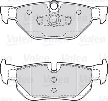 Valeo 301703 - Комплект спирачно феродо, дискови спирачки vvparts.bg