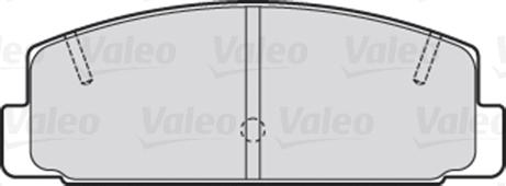 Valeo 301780 - Комплект спирачно феродо, дискови спирачки vvparts.bg