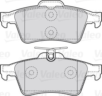 Valeo 670783 - Комплект спирачно феродо, дискови спирачки vvparts.bg