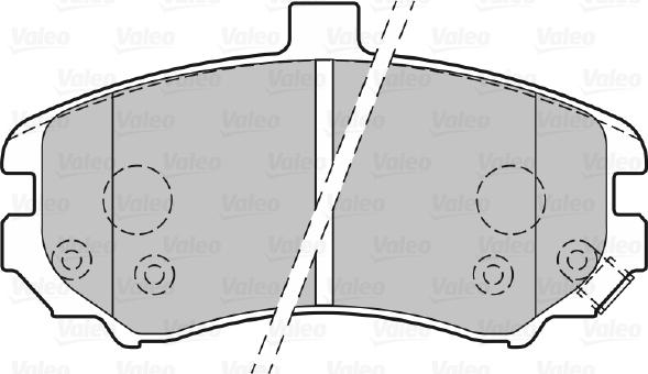 Valeo 301739 - Комплект спирачно феродо, дискови спирачки vvparts.bg