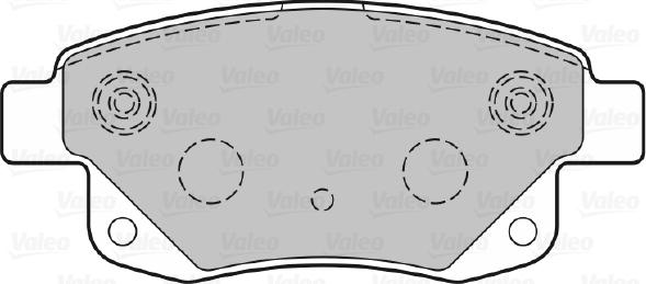 Valeo 301738 - Комплект спирачно феродо, дискови спирачки vvparts.bg