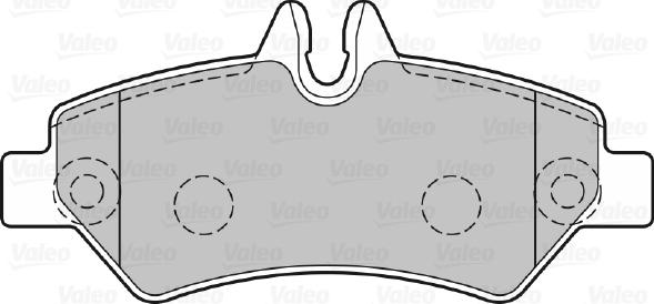 Valeo 301728 - Комплект спирачно феродо, дискови спирачки vvparts.bg