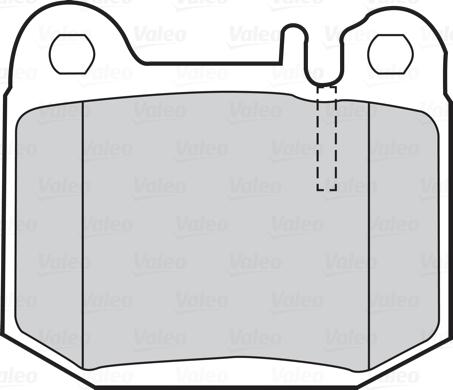 Valeo 302053 - Комплект спирачно феродо, дискови спирачки vvparts.bg