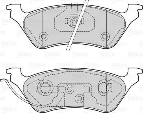 Valeo 302 057 - Комплект спирачно феродо, дискови спирачки vvparts.bg