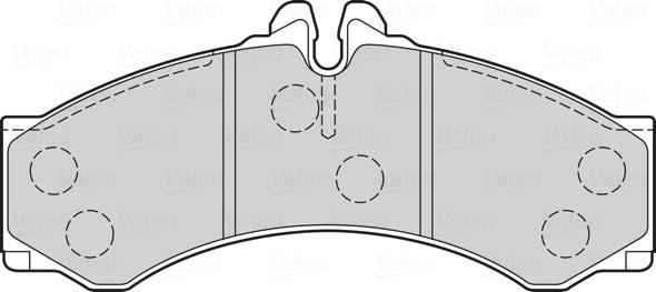 Valeo 302089 - Комплект спирачно феродо, дискови спирачки vvparts.bg