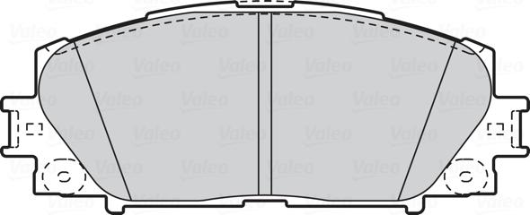 Valeo 302076 - Комплект спирачно феродо, дискови спирачки vvparts.bg