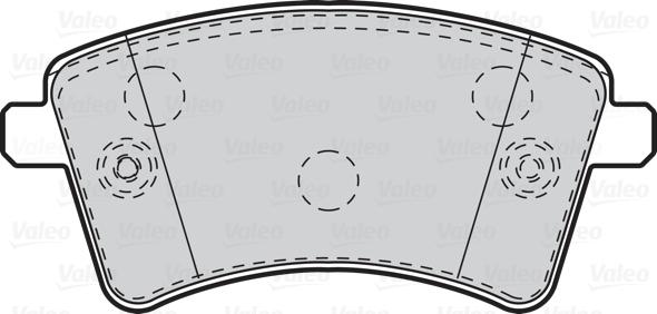 Valeo 302108 - Комплект спирачно феродо, дискови спирачки vvparts.bg