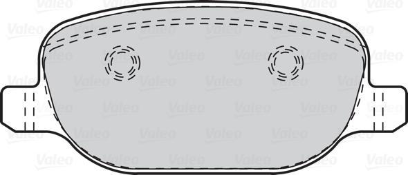 Valeo 302112 - Комплект спирачно феродо, дискови спирачки vvparts.bg