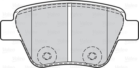 Valeo 302134 - Комплект спирачно феродо, дискови спирачки vvparts.bg