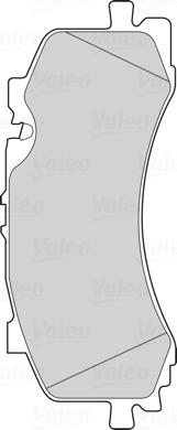 Valeo 302316 - Комплект спирачно феродо, дискови спирачки vvparts.bg