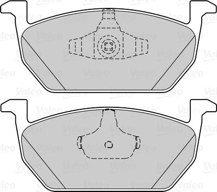 Valeo 302317 - Комплект спирачно феродо, дискови спирачки vvparts.bg