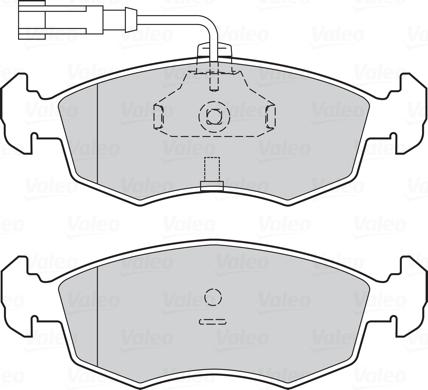 Valeo 302330 - Комплект спирачно феродо, дискови спирачки vvparts.bg