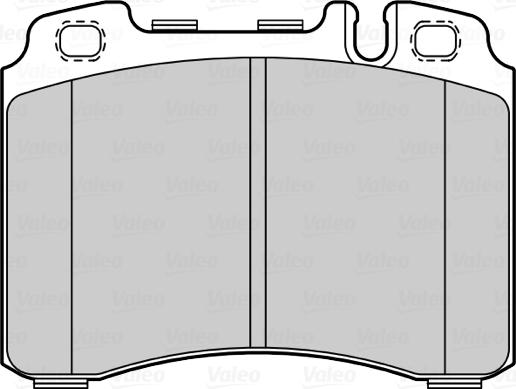 Valeo 302323 - Комплект спирачно феродо, дискови спирачки vvparts.bg