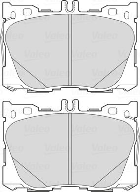 Valeo 302297 - Комплект спирачно феродо, дискови спирачки vvparts.bg