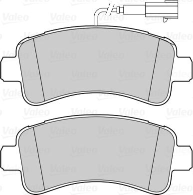 Valeo 302268 - Комплект спирачно феродо, дискови спирачки vvparts.bg