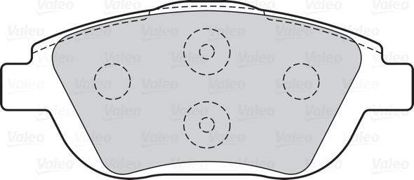 Valeo 302218 - Комплект спирачно феродо, дискови спирачки vvparts.bg
