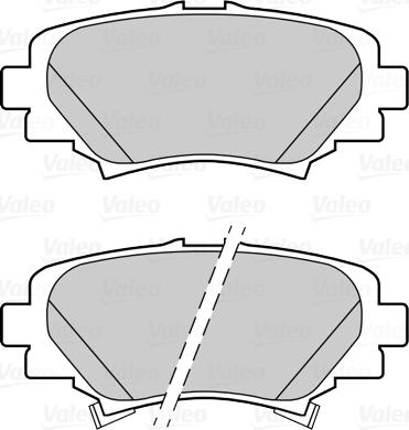 Valeo 302288 - Комплект спирачно феродо, дискови спирачки vvparts.bg