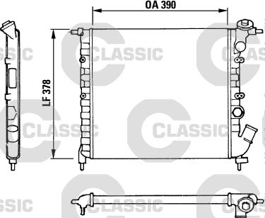 Valeo 316655 - Радиатор, охлаждане на двигателя vvparts.bg