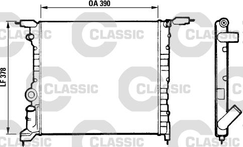 Valeo 316657 - Радиатор, охлаждане на двигателя vvparts.bg